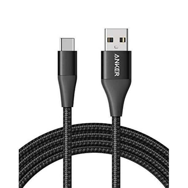 Red Anker Powerline+ II USB-C to USB-A Cable 6ft iPad Pro 2018 and More for Samsung Galaxy S10 / S9 / S9+ / S8/S8+/Note 8 LG V20/G5/G6 